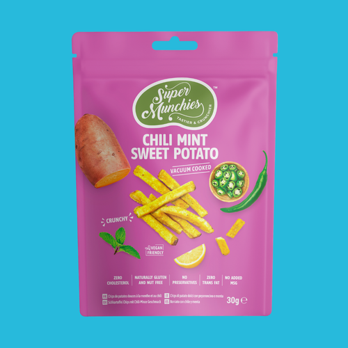 CHIPSY Z BATATA CHILI & MIĘTA
