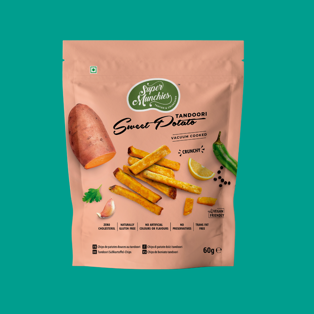 Chipsy ze słodkich ziemniaków Tandoori